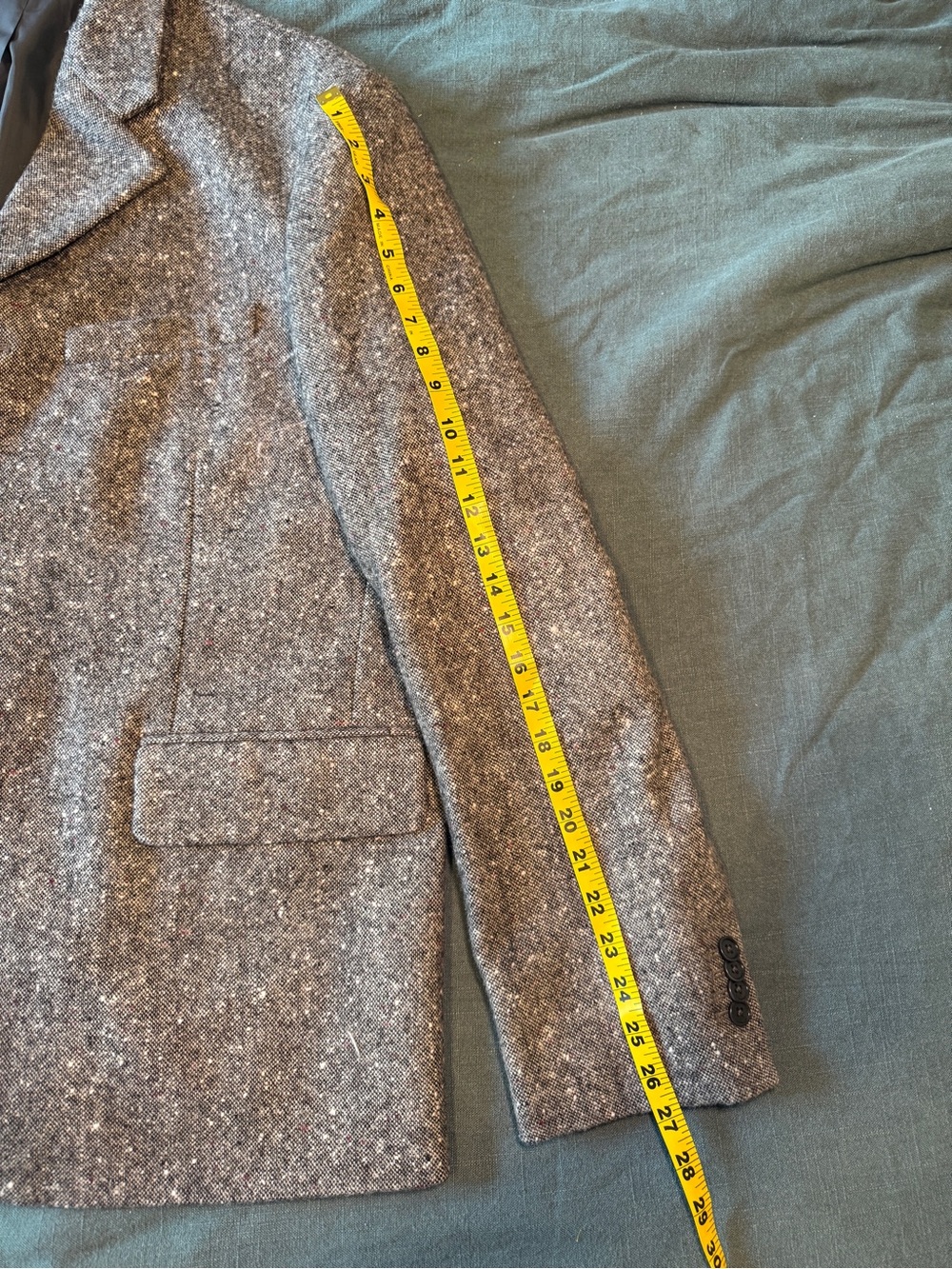 ALEX MILL - Wyatt Blazer in Grey Donegal Wool, Men’s 2XL (NWT) - Picture 14 of 15